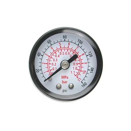 160 PSI Pressure Guage (1/8 Back Mounted)